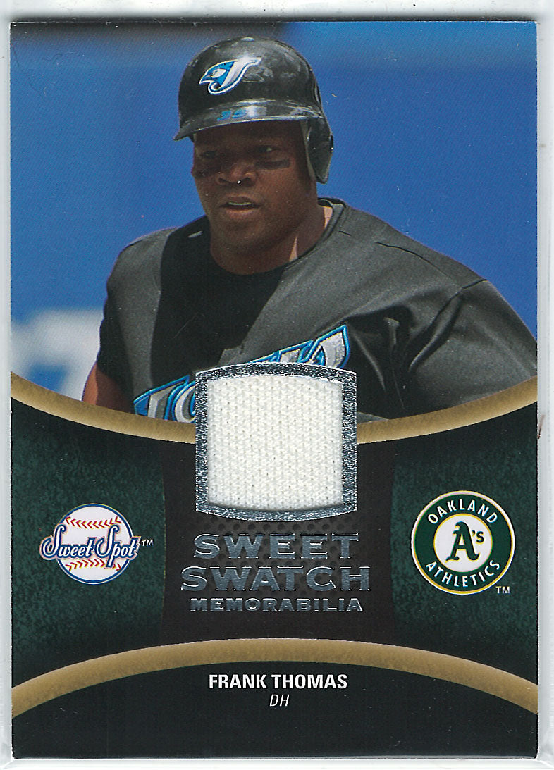 The Strictly Mint Card Co. Inc. Frank Thomas 2008 Upper Deck Sweet Spot Sweet Swatch Game used Jersey (White)
