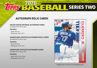 2020 Topps Baseball Series Two Retail Box of 24 Packs
