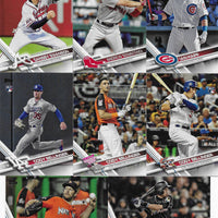 2017 Topps Traded Baseball Updates and Highlights Series Set with Aaron Judge and Cody Bellinger Rookie Cards