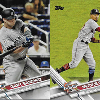 2017 Topps Traded Baseball Updates and Highlights Series Set with Aaron Judge and Cody Bellinger Rookie Cards