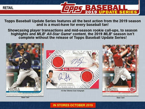 2019 Topps Baseball UPDATE Series Retail Box of 24 Packs