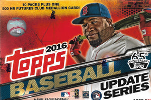 2016 Topps Traded Update Baseball Series Blaster Box Exclusive Home Run Medallion