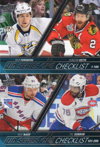 2015 2016 Upper Deck Series One Hockey Complete 200 Card Set Stamkos plus