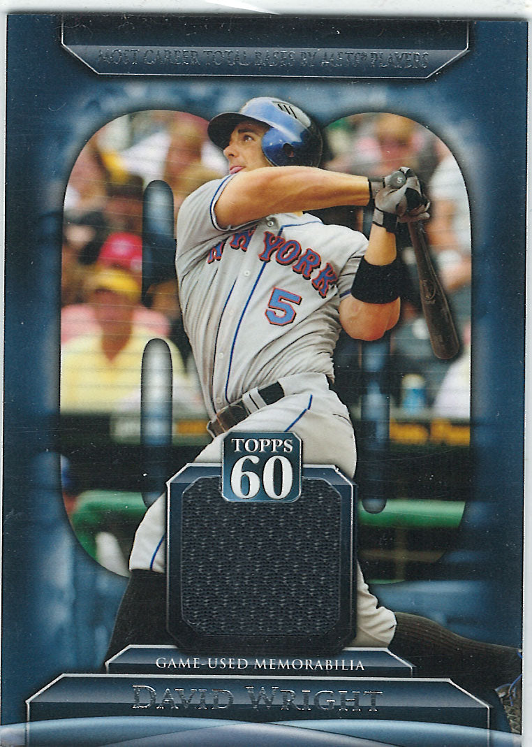 David Wright 2011 Topps Topps 60 Game Used Jersey (Black)