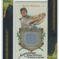 David Wright 2008 Topps Allen and Ginter Game Used Jersey  (Grey)