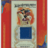 David Wright 2010 Topps Allen Ginter Relics Game Used Jersey (Blue Swatch)