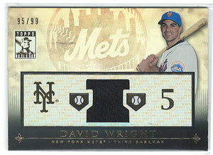 David Wright 2010 Topps Tribute Game Used Jersey #95/99