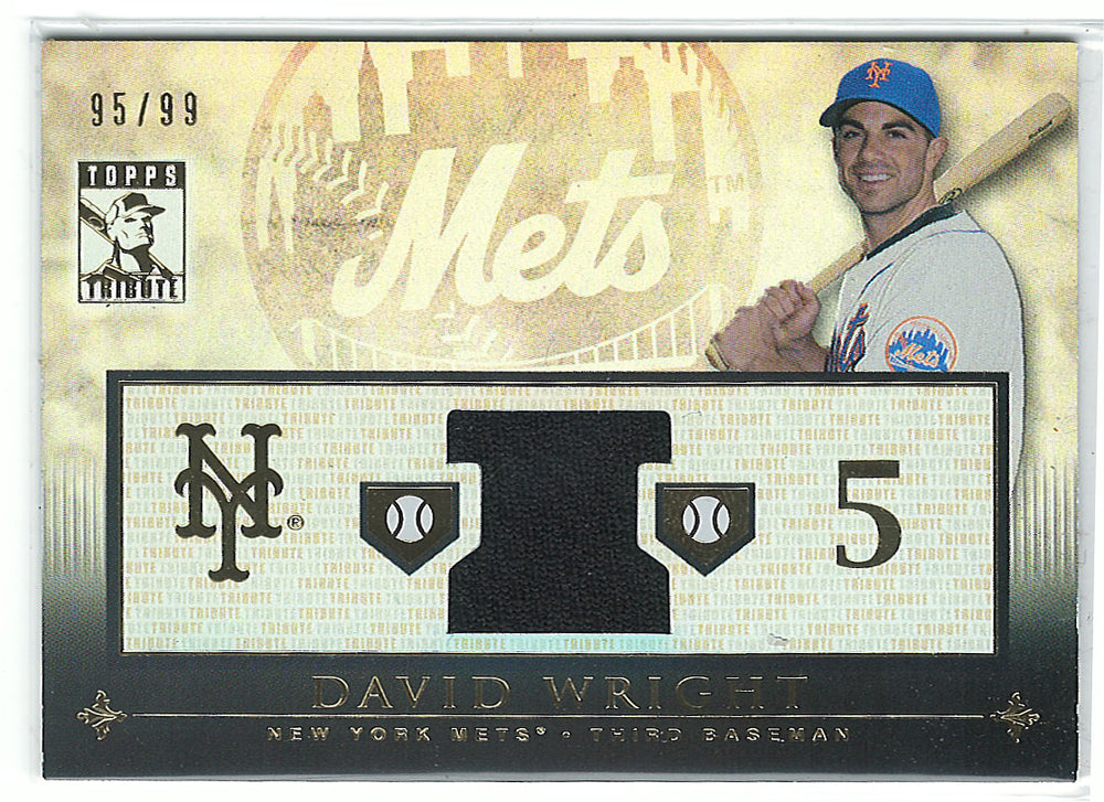 David Wright 2010 Topps Tribute Game Used Jersey #95/99